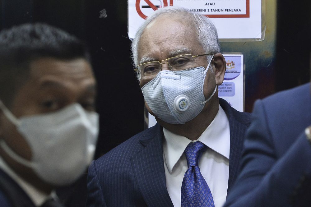 Datuk Seri Najib Razak is pictured at the Kuala Lumpur High Court on September 1, 2020. u00e2u20acu2022 Picture by Miera Zulyana