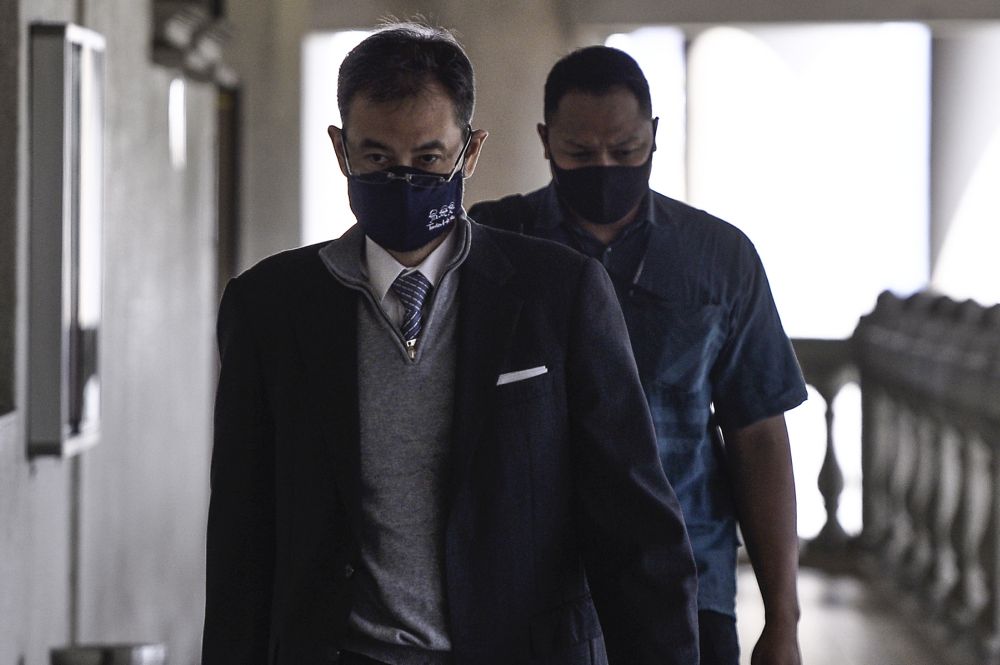 Former 1MDB CEO Datuk Shahrol Azral Ibrahim Halmi is pictured at the Kuala Lumpur High Court on September 1, 2020. u00e2u20acu2022 Picture by Miera Zulyana