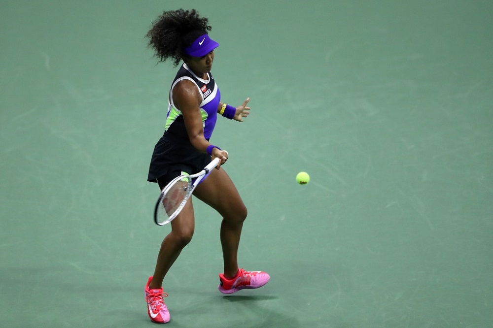 Naomi Osaka (pic) returns a shot against Misaki Doi on Day 1 of the 2020 US Open tennis tournament at USTA Billie Jean King National Tennis Center August 31, 2020. u00e2u20acu2022 AFP pic
