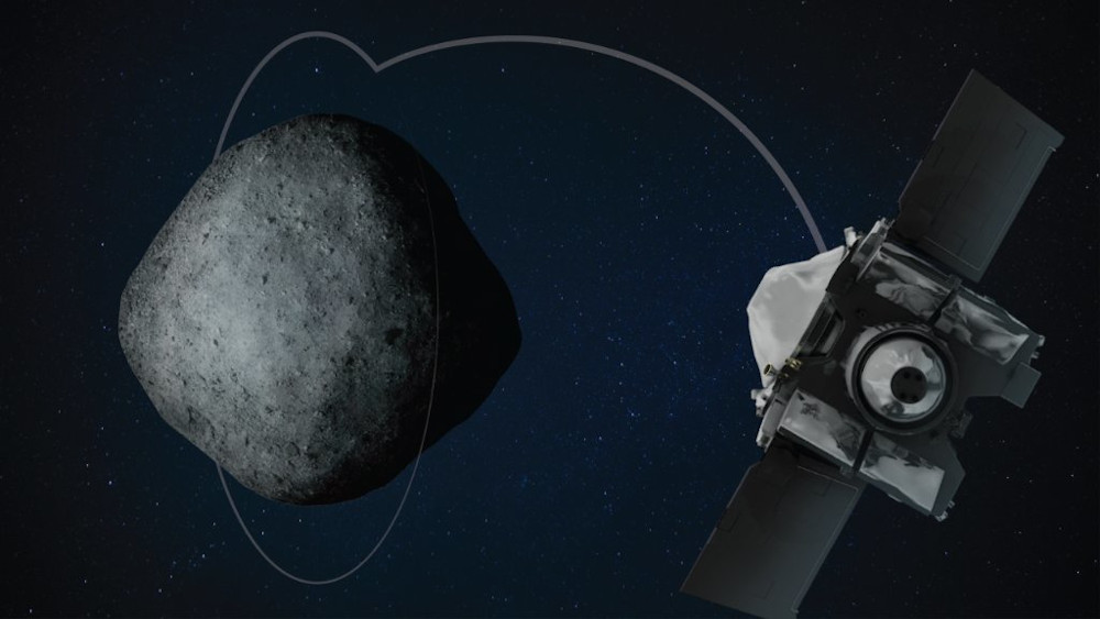 Nasa has chosen a site called Nightingale, a rocky area 16 metres in diameter, for the spacecraftu00e2u20acu2122s robotic arm to attempt to collect a sample, because it holds the greatest amount of unobstructed fine-grained material. u00e2u20acu201d Picture from Twitter/Nasa  