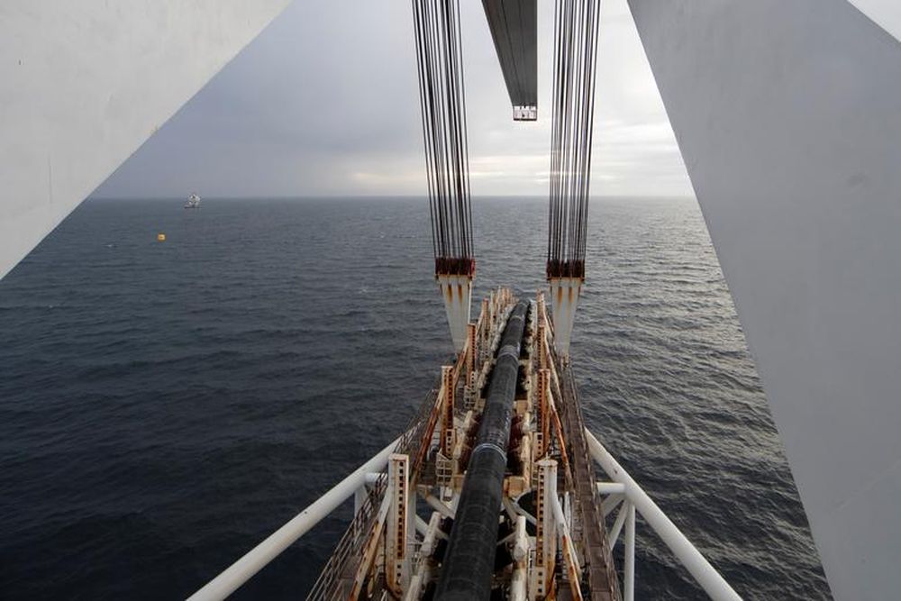 Nord Stream 2 pipe laying is pictured from aboard the Audacia close to Ruegen Island in the Baltic Sea, Germany, November 13, 2018. u00e2u20acu201d Reuters pic