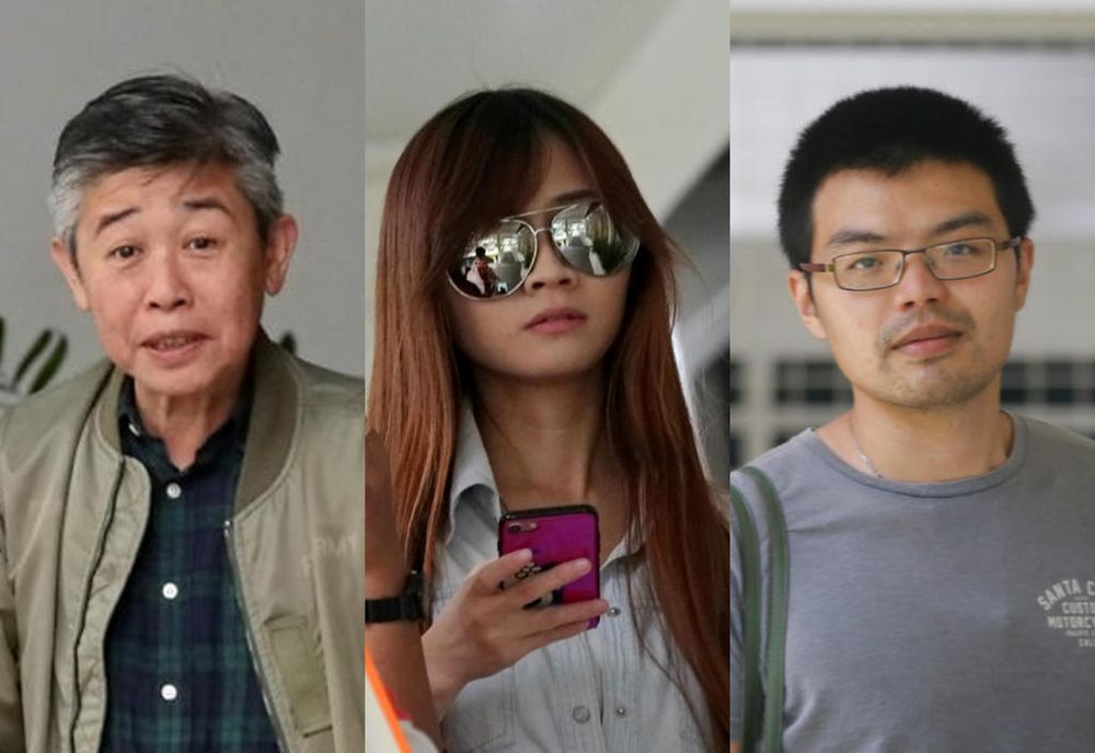 (From left) Poh Yuan Nie, 54, her niece, Fiona Poh Min, 33, and tuition teacher Feng Riwen, 28. u00e2u20acu201d TODAY file pic