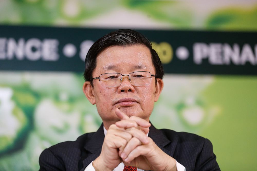 Penang Chief Minister Chow Kon Yeow speaks to the press at the SPICE Convention Centre in Bayan Lepas September 8, 2020. u00e2u20acu201d Picture by Sayuti Zainudinnnn