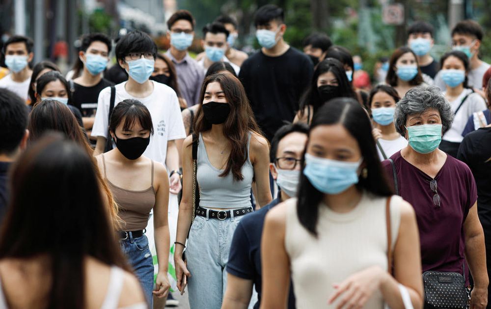 A fall in non-resident numbers, due to fewer foreigners employed during the Covid-19 pandemic, brought the total population in Singapore down to 5.69 million. u00e2u20acu201d Reuters pic