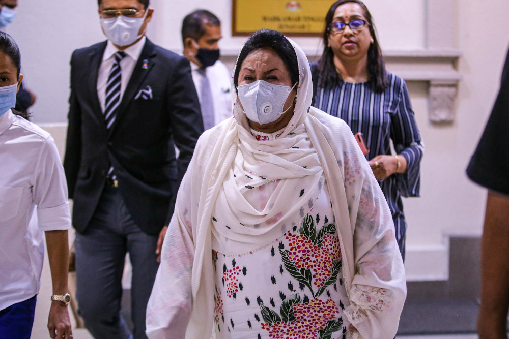 Datin Seri Rosmah Mansor is pictured at the Kuala Lumpur High Court September 7, 2020. u00e2u20acu201d Picture by Hari Anggara