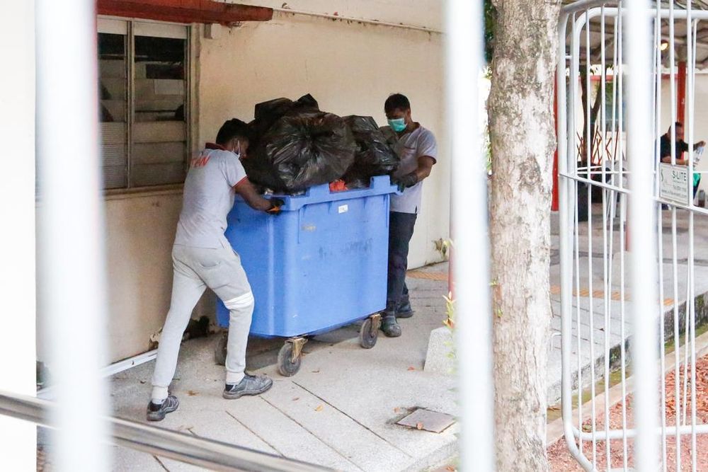 The survey found that 86 per cent of respondents expected cleaners to clear the trash throughout the day to prevent bins from overflowing. u00e2u20acu201d TODAY file pic