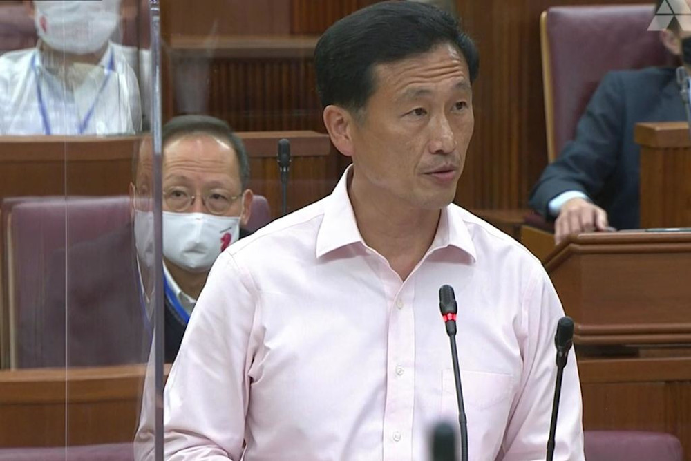 Transport Minister Ong Ye Kung said in Parliament September 1, 2020, that the absolute number of Singaporeans in senior roles in the financial sector has grown by more than 50 per cent in the last five years. u00e2u20acu201d Parliament screengrab via TODAY 