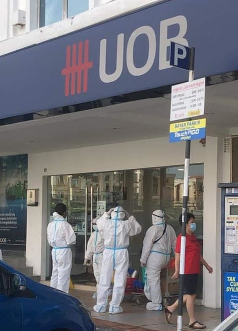 The bank said in a statement today that the employee, a mortgage specialist at the Kepong branch, had visited Lahad Datu and Semporna in Sabah between September 10 and 13, 2020. u00e2u20acu201d Picture from social media 