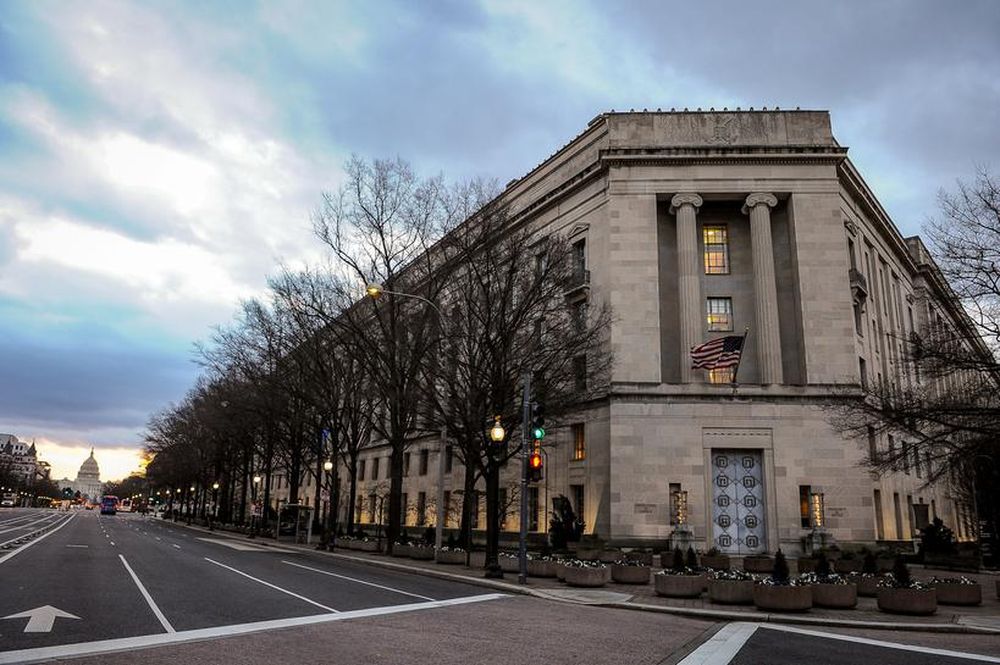 The US Department of Justice building is bathed in morning light at sunrise in Washington, US, February 14, 2020. u00e2u20acu201d Reuters pic