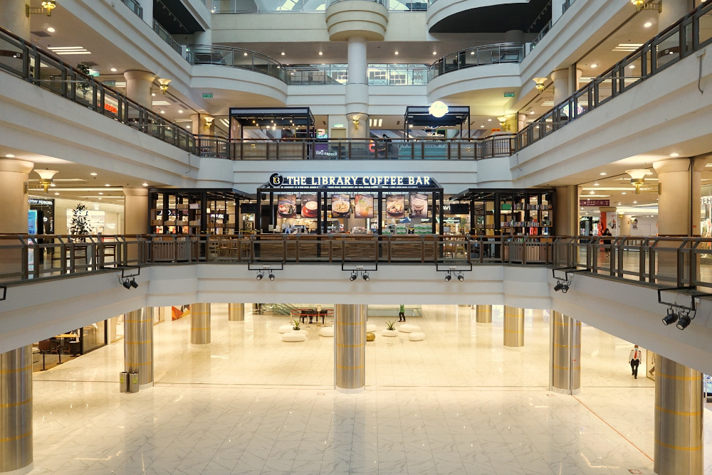 A virtually empty One Utama shopping complex during CMCO, October 19, 2020. u00e2u20acu201d Picture by Ahmad Zamzahuri