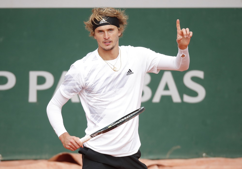 Alexander Zverev reacts during his fourth round match against Jannik Sinner at the Frenh Open in Paris October 6, 2020. u00e2u20acu201d Reuters pic