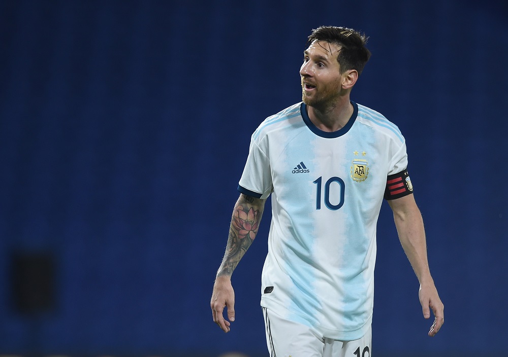 Argentinau00e2u20acu2122s Lionel Messi after the World Cup 2022 South American Qualifiers match in Beunos Aires October 8, 2020. u00e2u20acu201d Picture by Pool via Reuters 
