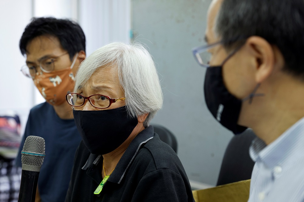 Alexandra Wong, 64, a pro-democracy activist, attends a news conference after Chinese authorities kept her in custody for a month and a half, across the border in Shenzhen, in Hong Kong October 17, 2020. u00e2u20acu201d Reuters pic