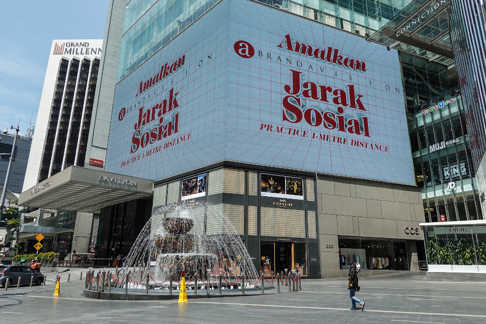 A general view of the streets during the conditional movement control order (CMCO) in Kuala Lumpur on October 20, 2020. u00e2u20acu201d Picture by Miera Zulyana