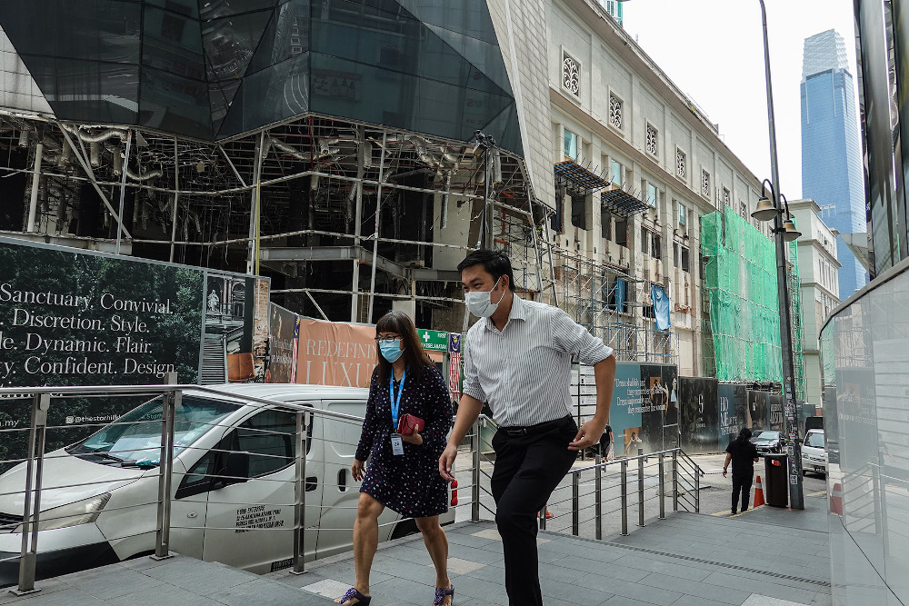 A general view of the streets during the conditional movement control order (CMCO) in Kuala Lumpur on October 20, 2020. u00e2u20acu201d Picture by Miera Zulyana