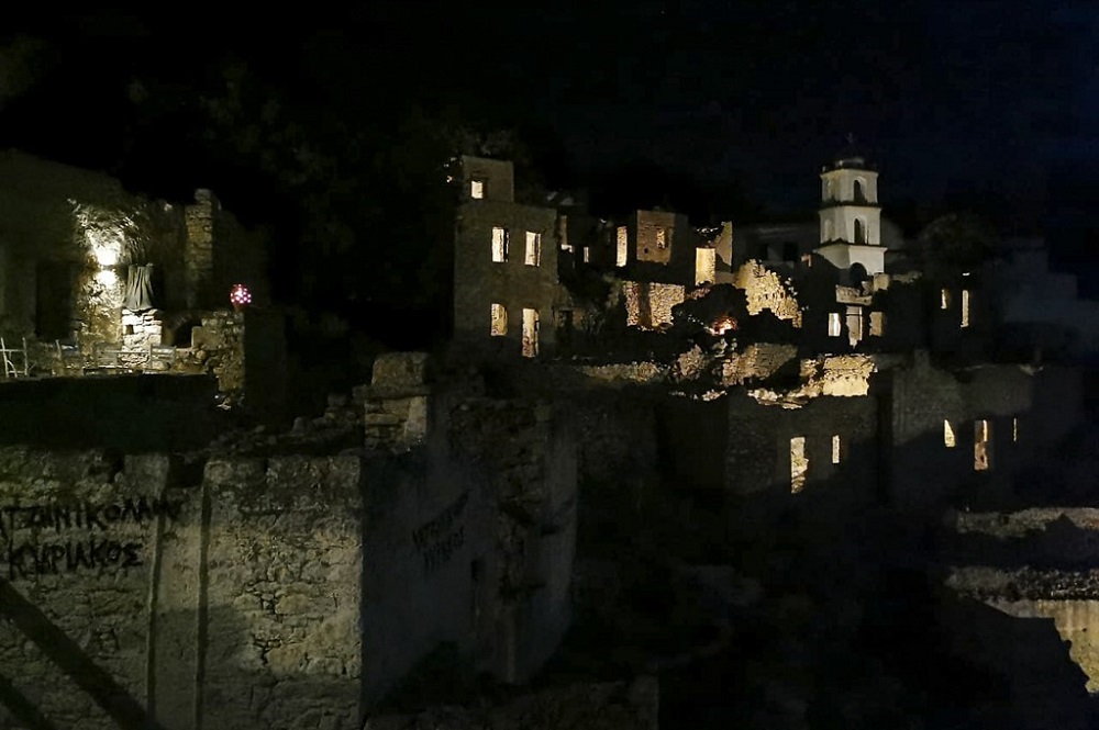 A view of Mikro Chorio (that means Little Village in Greek) on the Greek Aegean island of Tilos September 10, 2020. — AFP pic