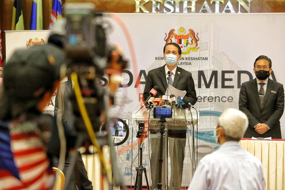 Health director-general Tan Sri Dr Noor Hisham Abdullah at a press conference in Putrajaya October 27, 2020. u00e2u20acu201d Picture by Choo Choy May