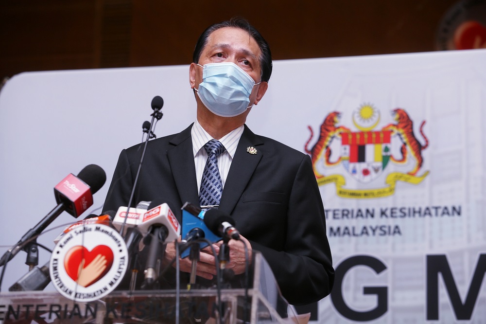 Health director-general Tan Sri Dr Noor Hisham Abdullah at a press conference in Putrajaya October 27, 2020. u00e2u20acu201d Picture by Choo Choy May