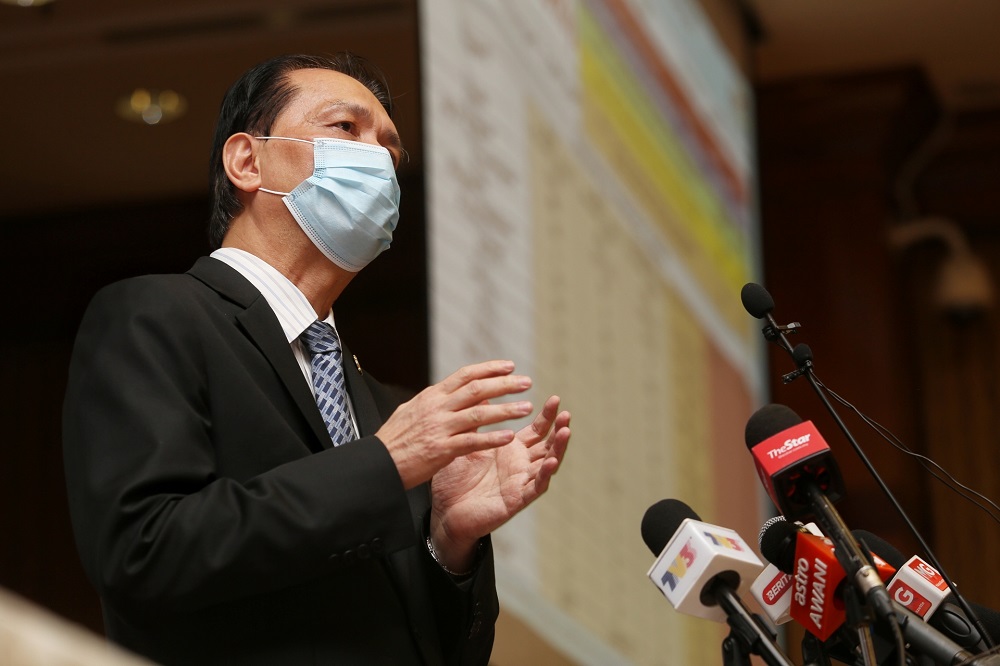 Health director-general Tan Sri Dr Noor Hisham Abdullah at a press conference in Putrajaya October 27, 2020. u00e2u20acu201d Picture by Choo Choy May