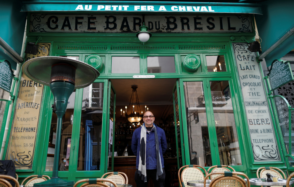 Xavier Denamur, owner of u00e2u20acu02dcAu Petit Fer a Chevalu00e2u20acu2122 restaurant and four other bars and restaurants in Le Marais district, poses during an interview with Reuters in Paris, France, October 19, 2020. u00e2u20acu201d Reuters pic 