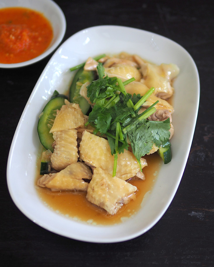 The eatery also serves smooth poached chicken served with a piquant, spicy chilli sauce