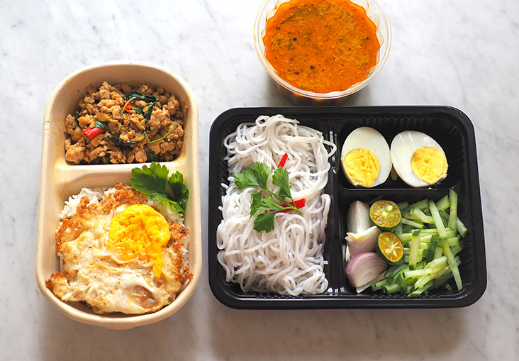 Everything is packed neatly for delivery and the laksa gravy is separated so you can warm it up
