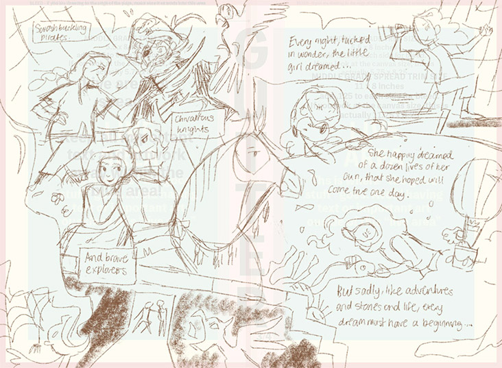 Behind the scenes: some of Yee’s sketches