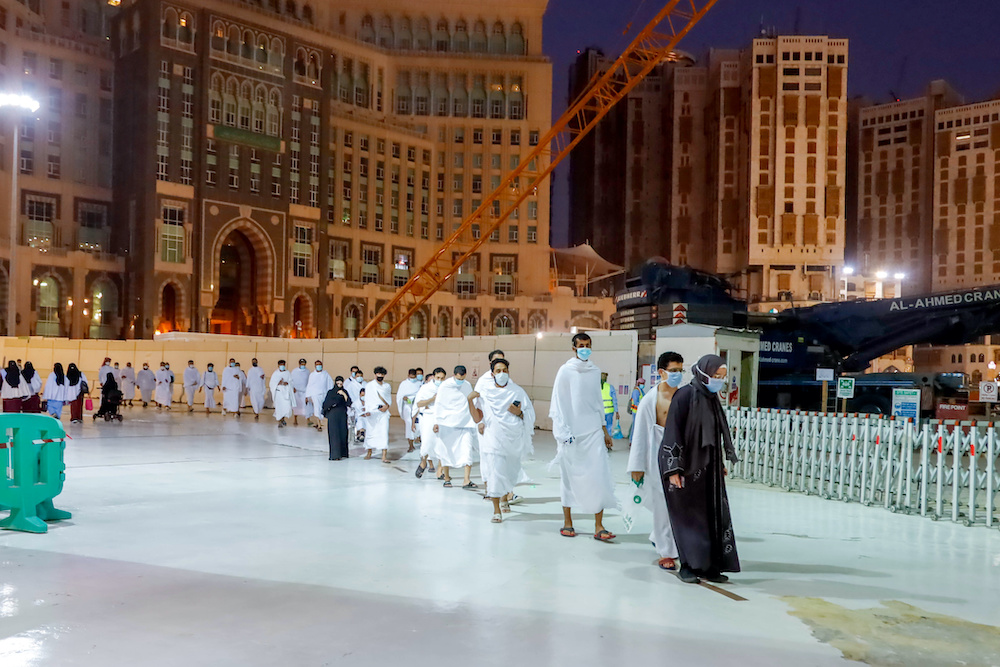 File photo of the Grand Mosque in the holy city of Mecca, Saudi Arabia, October 3, 2020. u00e2u20acu2022 Reuters pic