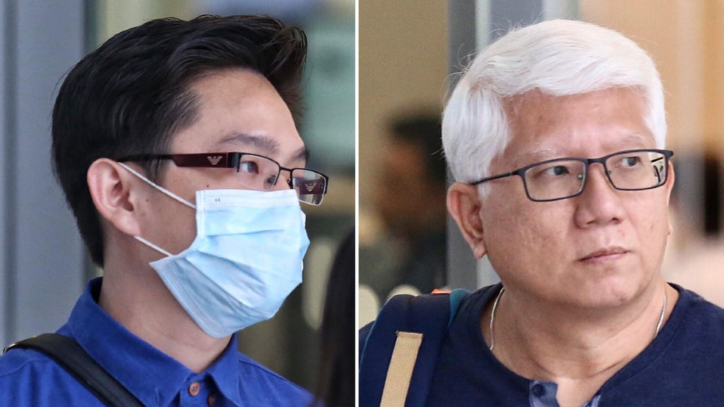 Ryan Xavier Tay Seet Choong (left) and his stepfather Lawrence Lim Peck Beng (right) were jailed on October 5, 2020 for causing grievous hurt to Shawn Ignatius Rodrigues, who later died. u00e2u20acu2022 TODAY file pic