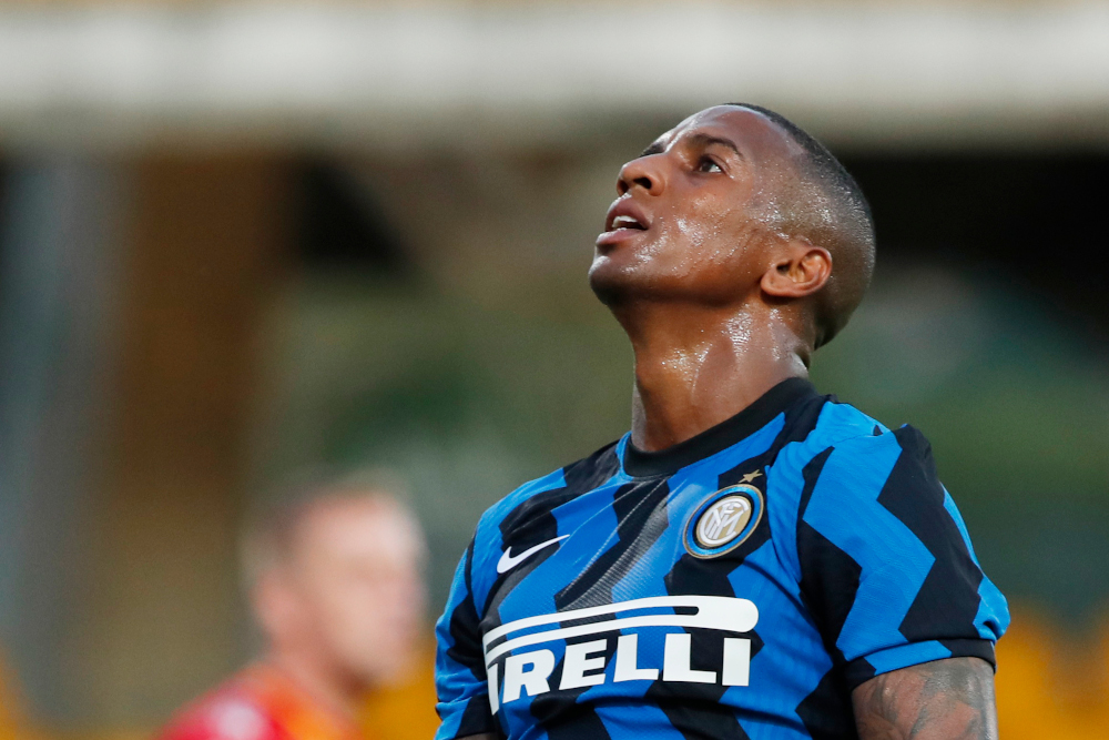 Inter Milanu00e2u20acu2122s Ashley Young during Serie A match against Benevento at the Stadio Ciro Vigorito in Italy, September 30, 2020. u00e2u20acu201d Reuters pic 