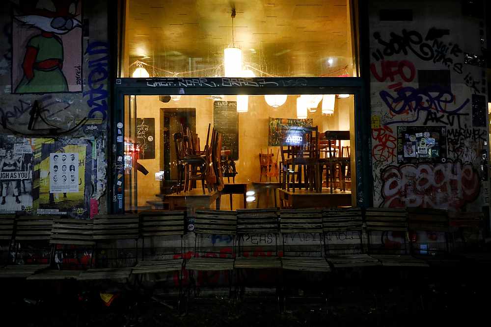 A view of a closed bar in the district of Kreuzberg during Covid-19 outbreak in Berlin, Germany March 20, 2020. u00e2u20acu201d Reuters pic