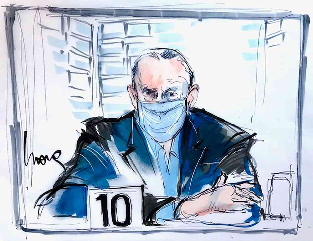 Salvador Cienfuegos, a former Mexican defence minister, appears for his arraignment at Edward R. Roybal US Courthouse in Los Angeles October 16, 2020 in this courtroom sketch. u00e2u20acu201d Mona Edwards sketch via Reuters