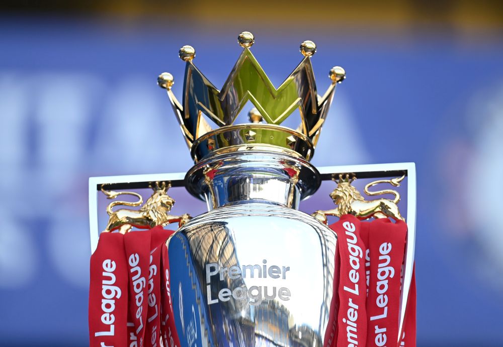 General view of the Premier League trophy before the match between Chelsea and Liverpool at Stamford Bridge, London September 20, 2020. u00e2u20acu201d Reuters