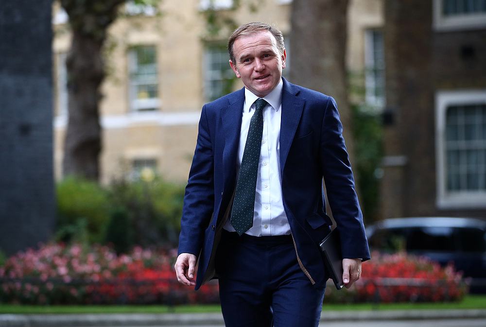 Britain's Environment, Food and Rural Affairs Secretary George Eustice walks outside Downing Street in London, Britain September 30, 2020. u00e2u20acu201d Reuters pic