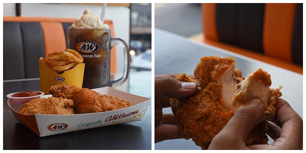 The A&W Aromatic Chicken is best to have with their famous Root Beer Float. u00e2u20acu201d Picture by Arif Zikri
