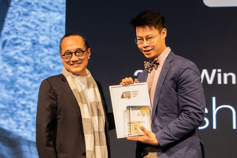 Kam said it was a surreal moment when he heard his name getting called out at the Epigram Books Fiction Prize ceremony this year. — Picture from Facebook/epigrambooks