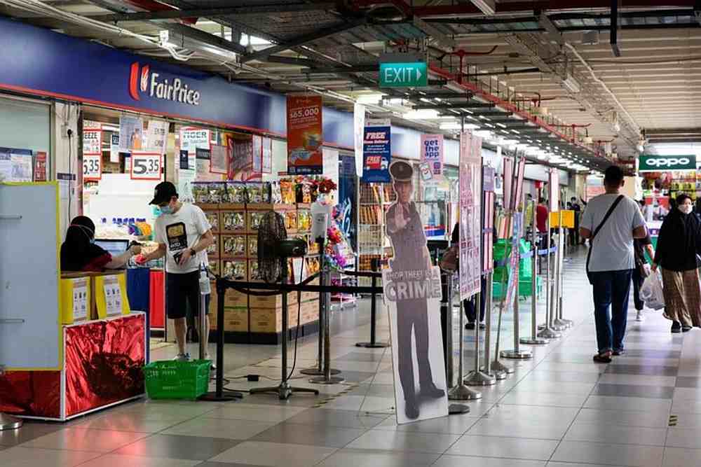 A 23-year-old man was stabbed outside NTUC FairPrice at Boon Lay Shopping Centre (pictured) at lunchtime on October 7, 2020. u00e2u20acu201d TODAY pic