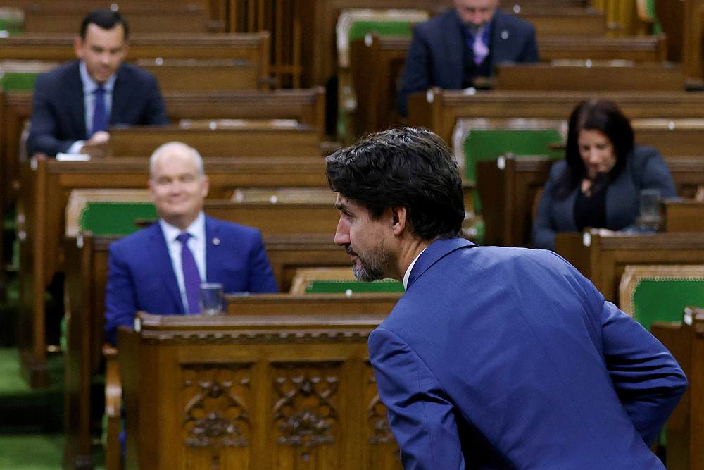 Canada's Prime Minister Justin Trudeau rises to vote in the House of Commons on Parliament Hill in Ottawa, Ontario, Canada October 21, 2020. u00e2u20acu201d Reuters pic