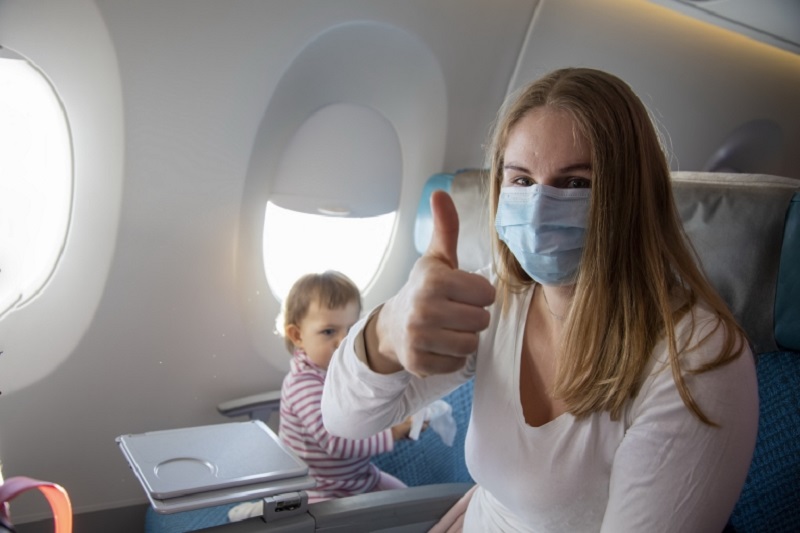 According to a study, the risk of being infected with the Covid-19 on an airliner is very low if passengers wear masks. u00e2u20acu2022 IStock.com/AFP pic