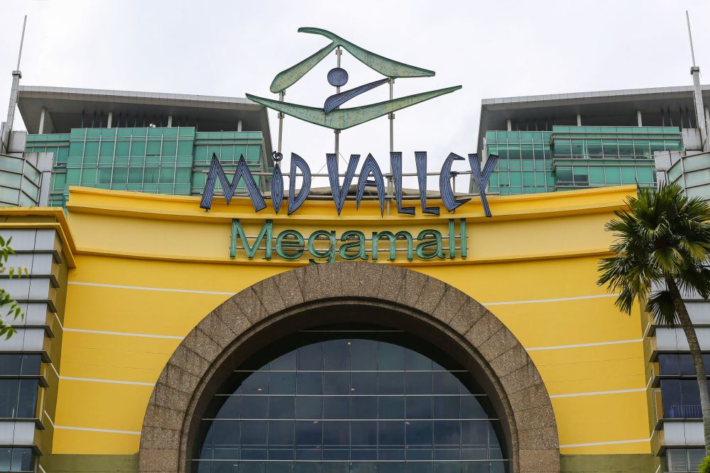 The Mid Valley Megamall signage is pictured in Kuala Lumpur October 12, 2020. u00e2u20acu201d Picture by Yusof Mat Isa