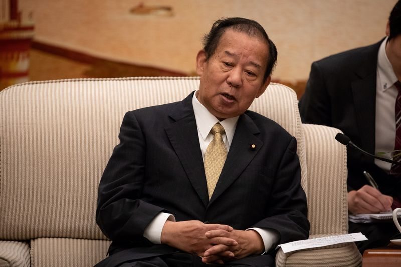 Toshihiro Nikai, Japanese Liberal Democratic Party secretary general, in Beijing, China August 31, 2018. u00e2u20acu201d Pool pic via Reuters