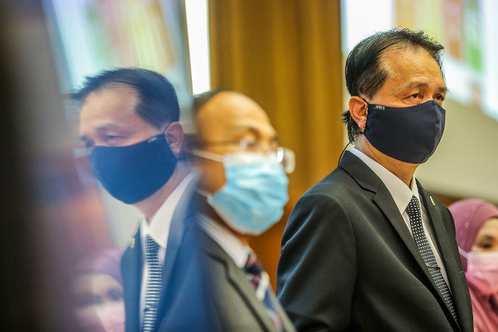 Health Director-General Tan Sri Dr Noor Hisham speaking during the Covid-19 press conference at the Ministry of Health October 19, 2020. u00e2u20acu201d Picture by Hari Anggara
