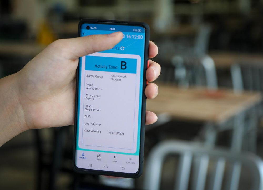 NUS students are encouraged to install an app that tells them when they are inside or leave their designated zone. — TODAY pic