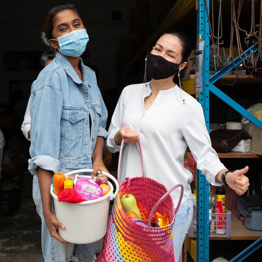 Singer Reshma Martin and Actress and TV Presenter, Yasmin Hani — Photo courtesy of The Lost Food Project