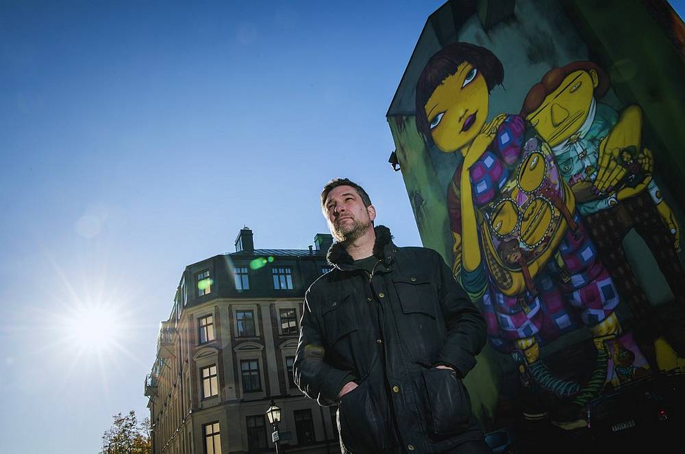French-Belgian screenwriter and novelist Sylvain Runberg in Stockholm October 19, 2017. u00e2u20acu201d AFP pic