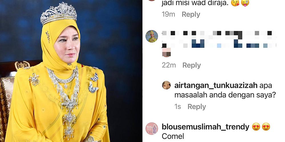 Many of Tunku Azizahu00e2u20acu2122s followers have encouraged her to report the user to authorities for harassing her with a fake account. u00e2u20acu201d Image via Instagram