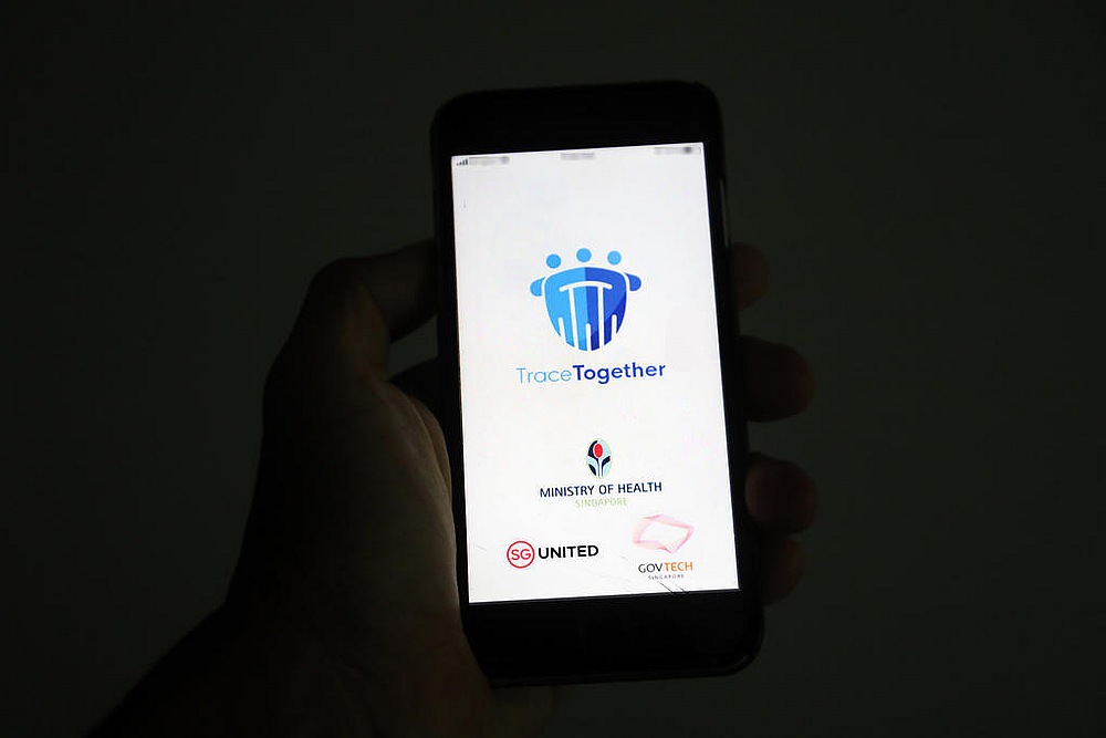 Use of the TraceTogether app or token will be compulsory at venues such as workplaces, schools and malls by December, 2020, the Singapore government said on October 20, 2020. u00e2u20acu201d TODAY pic