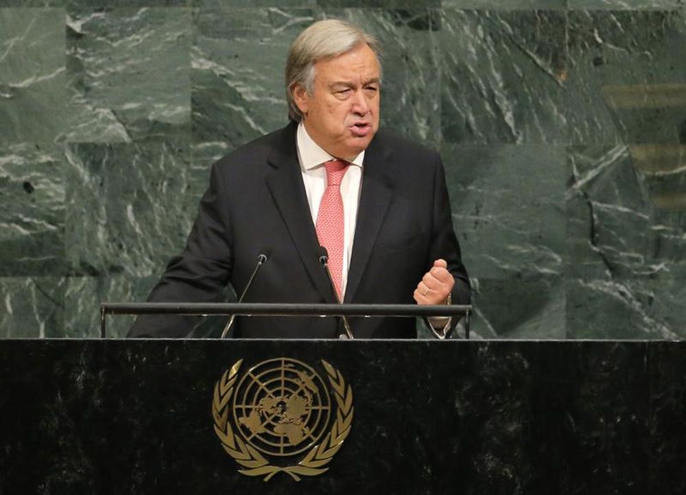 United Nations Secretary General Antonio Guterres addresses the 72nd United Nations General Assembly at UN headquarters in New York, September 19, 2017. u00e2u20acu201d Reuters pic