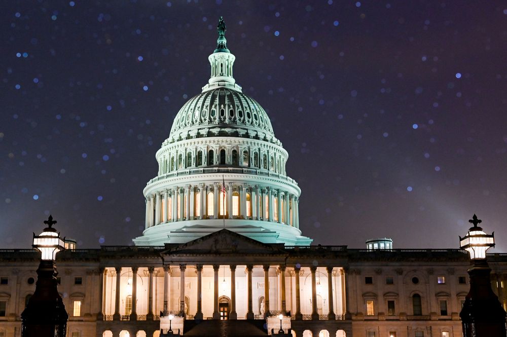Rain falls on the US Capitol the night before Judge Amy Coney Barrett testifies before a Senate Judiciary Committee hearing on her nomination to serve as an associate justice on the US Supreme Court, in Washington, US October 11, 2020. u00e2u20acu201d Reuters pic