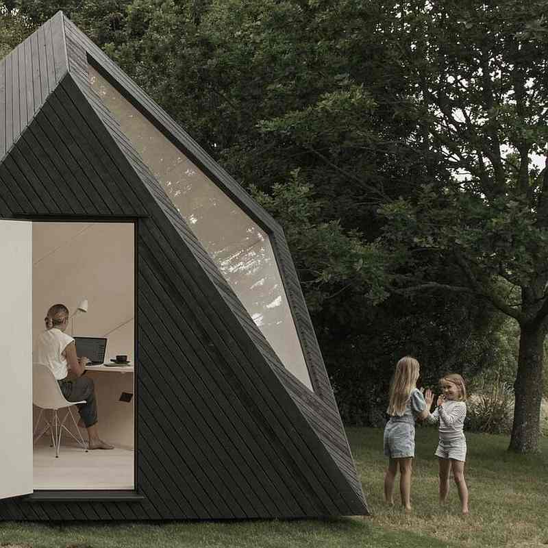A luxurious cabin to work peacefully in your garden. u00e2u20acu201d Picture courtesy of Koto via AFP
